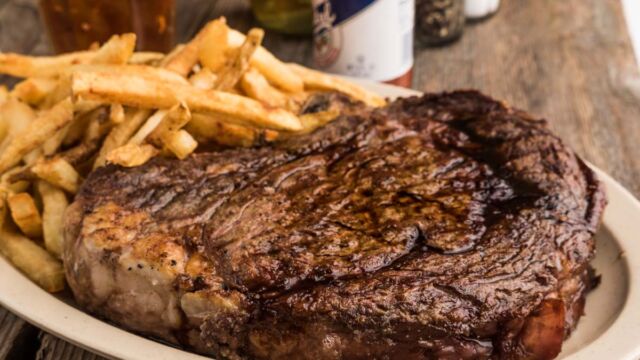 Massive and highly marbled - packed with flavor! "Cowboy Cut" Ribeye