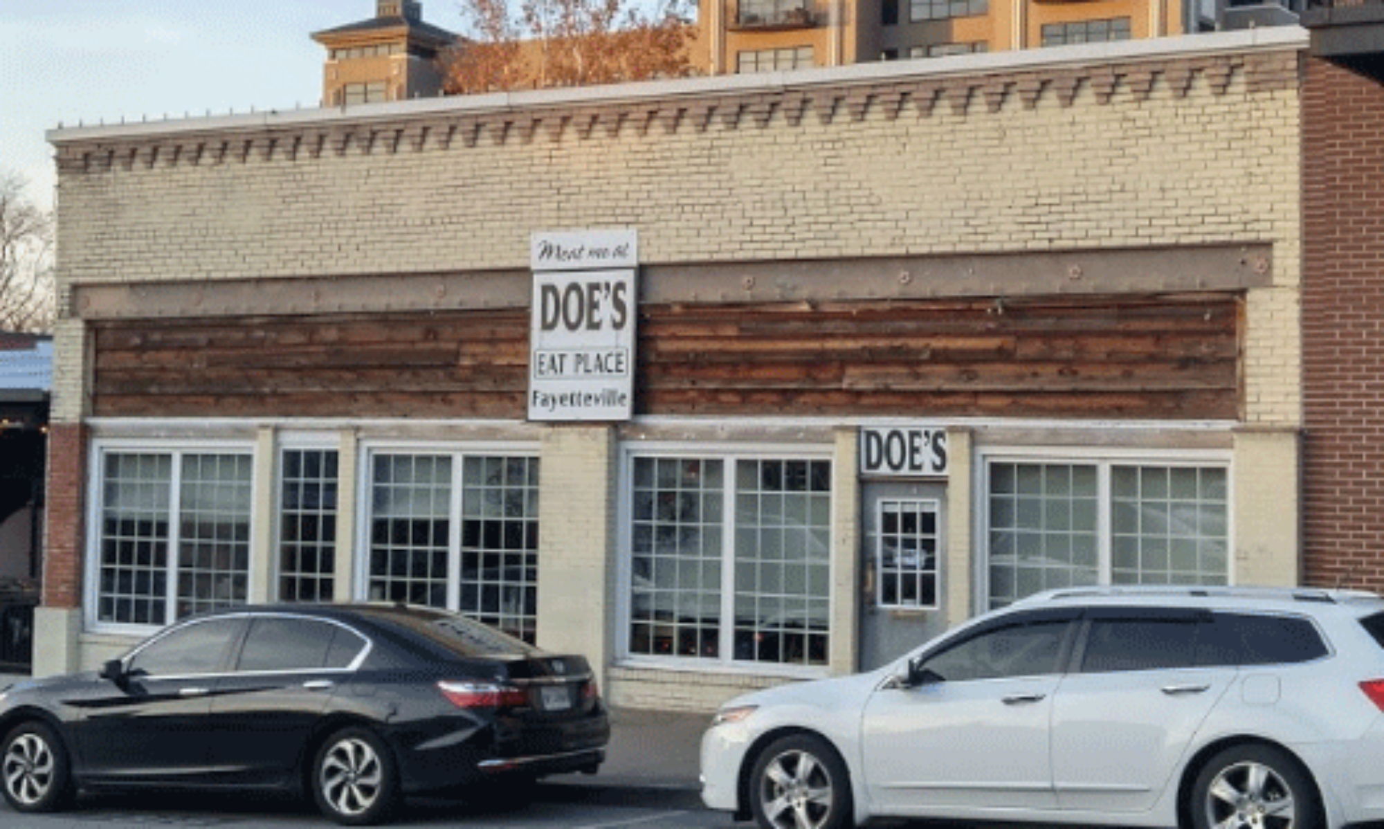 croppedDoesFayetteville.png Meat me at Doe's!