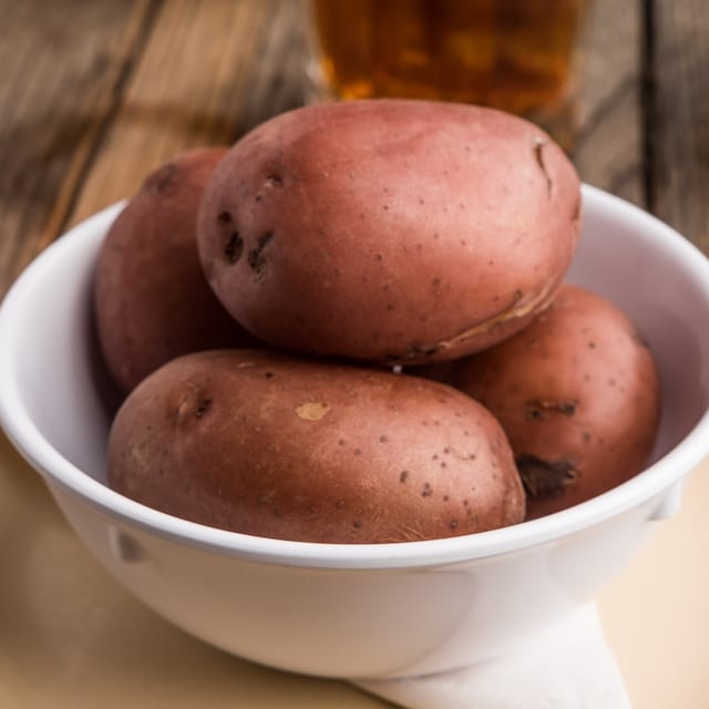Boiled Red Potatoes.